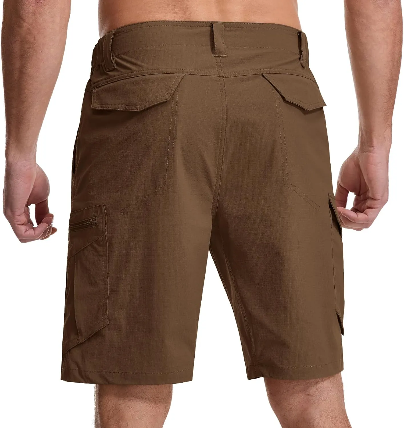 Toomett Mens Hiking Cargo Shorts Quick Dry Lightweight Travel Fishing Camping Golf Shorts with Multi Pockets