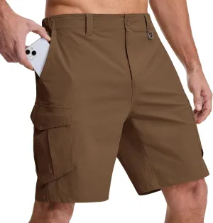 Toomett Mens Hiking Cargo Shorts Quick Dry Lightweight Travel Fishing Camping Golf Shorts with Multi Pockets