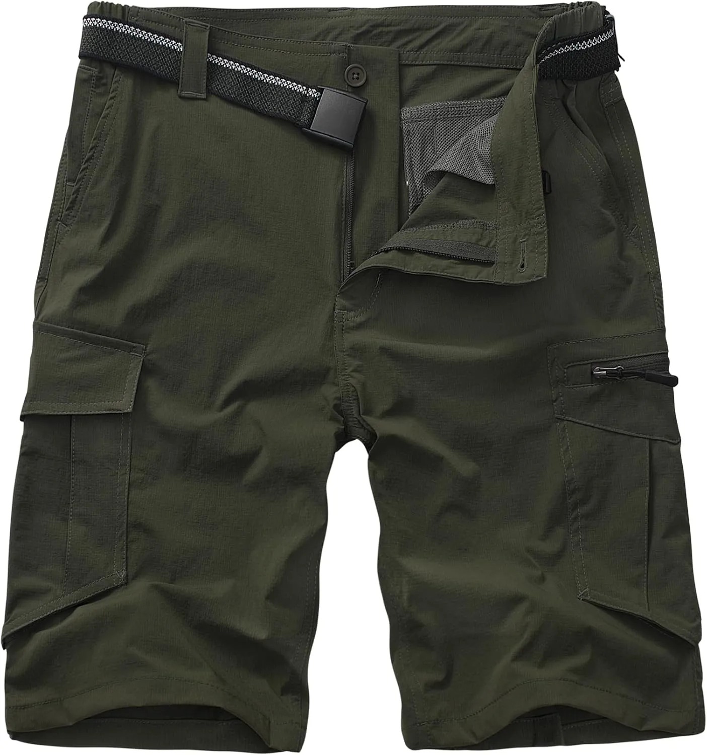 Toomett Mens Hiking Cargo Shorts Quick Dry Lightweight Travel Fishing Camping Golf Shorts with Multi Pockets