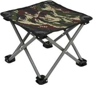Travel Folding Chair | Portable Picnic Chair | Outdoor Folding Stool, Backpacking Folding Chair, Lightweight Hiking Stool, Camping Chairs for Fishing, Sturdy & Usable