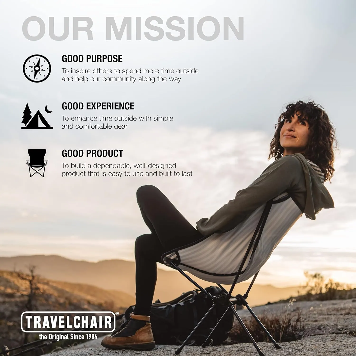 TravelChair C-Series Joey Chair, Buffalo Plaid, One Size (7789ABP)