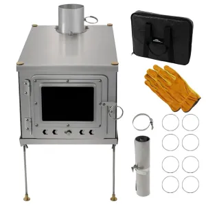 Ultralight Titanium Cooking Firewood Stove