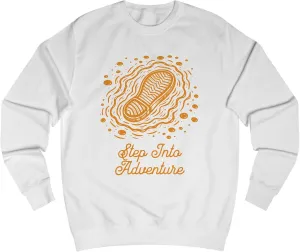 Unisex Sweatshirt - Step Into Adventure, Hiking Sweatshirt, Trekking Sweatshirt, Gift for Adventure lover
