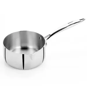 VINOD Doniv Titanium Triply Stainless Steel Milk Pan 14 cms, Capacity 1.00 Liter