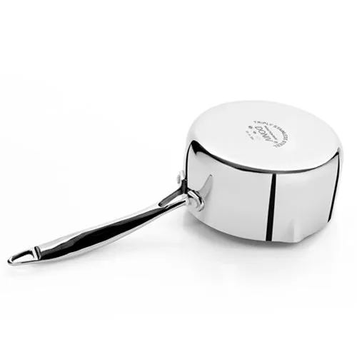 VINOD Doniv Titanium Triply Stainless Steel Milk Pan 14 cms, Capacity 1.00 Liter