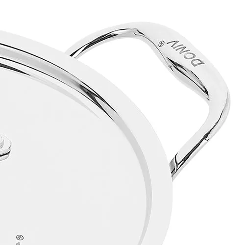 VINOD Doniv Titanium Triply Stainless Steel Sauce Pot with Cover 24 cms, Capacity 5.00 Liter