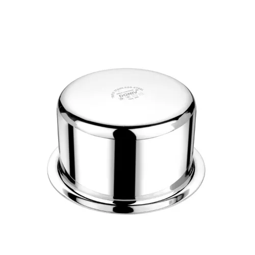 VINOD Doniv Titanium Triply Stainless Steel Tope with Cover 22 cms, 4600 ml Capacity, Induction Friendly
