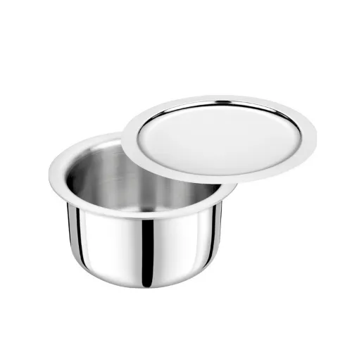 VINOD Doniv Titanium Triply Stainless Steel Tope with Cover 22 cms, 4600 ml Capacity, Induction Friendly