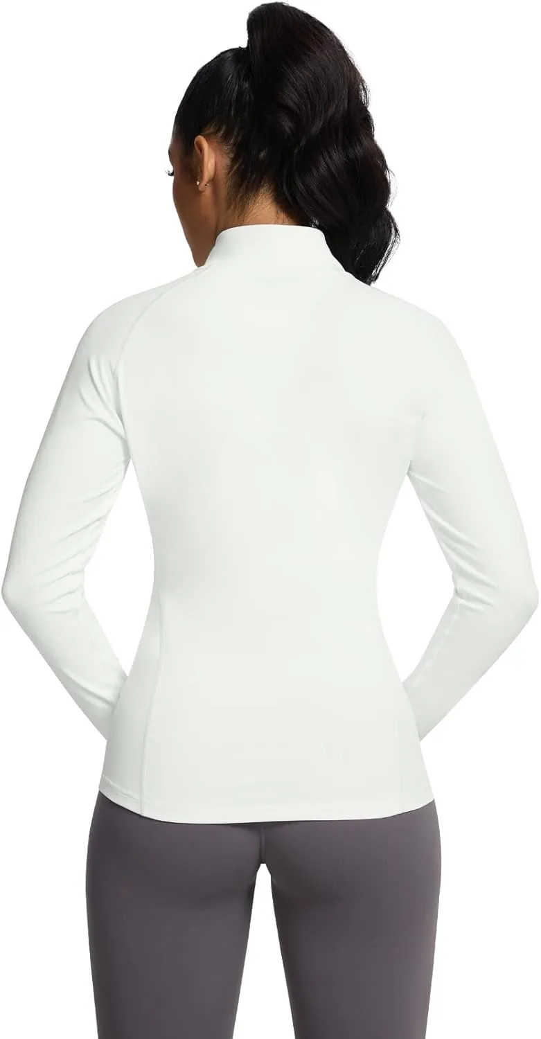VUTRU Women's Zip Up Workout Jackets Lightweight Running Jackets Slim Fit Athletic Yoga Jacket with Pockets