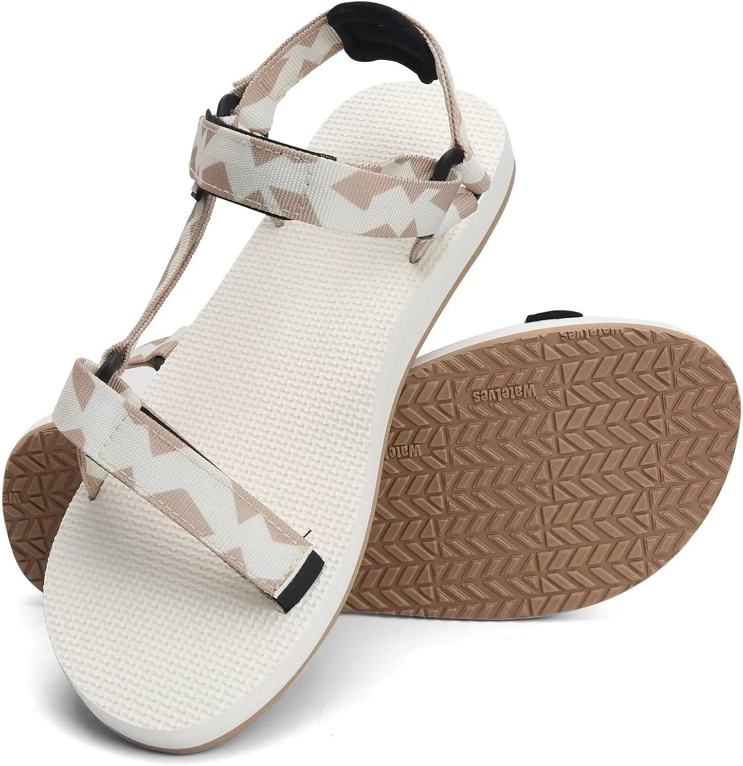 WateLves Womens-Sport-Sandals Outdoor Hiking Sandals with-Arch-Support Comfortable Webbing-Water-Athletic Beach-Sandals for Travel-Walking-Trekking-Camping