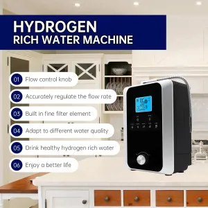 Water Ionizer & Purifier Machine PH 3-11 Alkaline Acid / 7 Water Settings Up to / - 800mV ORP/ 12000 Liters Per Filter/Auto-Cleaning-LCD Touch Water Filter