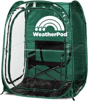 WeatherPod® The Original Shark Tank MyPod™ 1-2 Person Pop-Up Pod - Stay Warm, Dry, and Out of The Sun - Weather Pod for Sports, Rain, or Wind