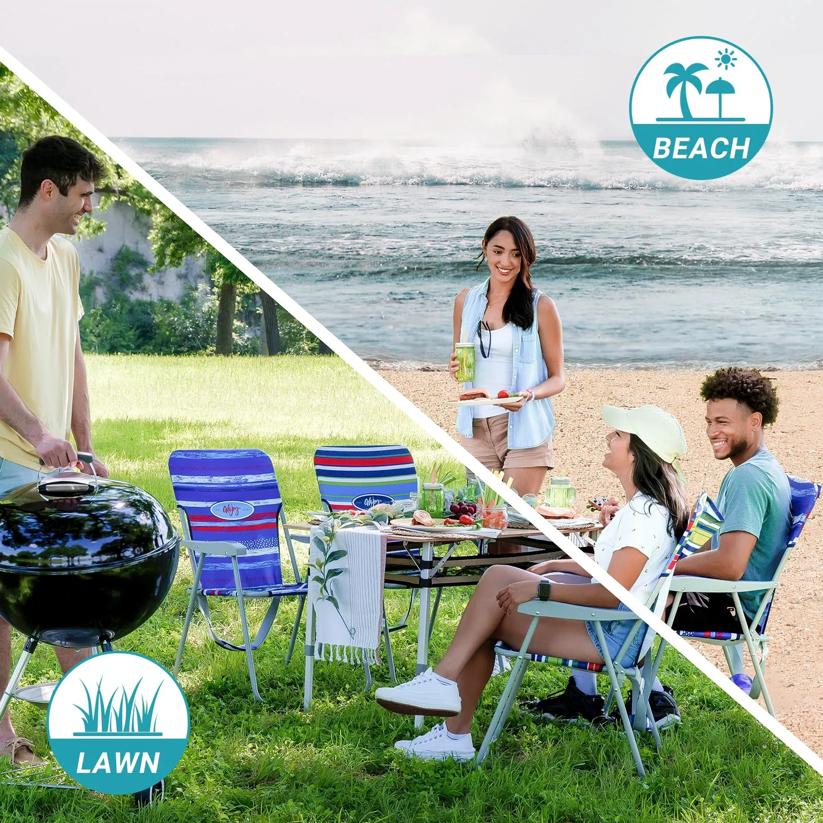 WEJOY Tall Beach Chair