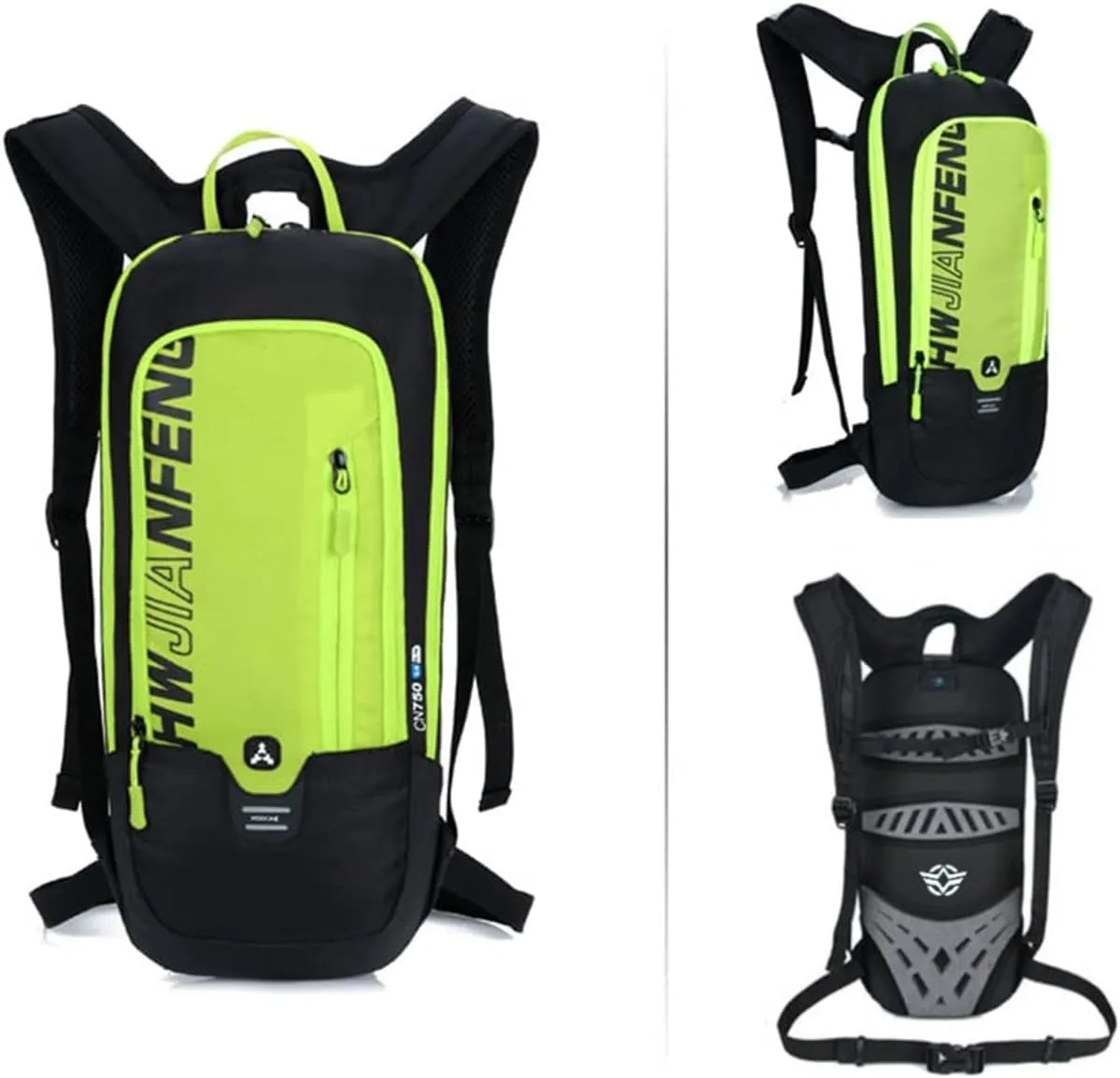 WINDCHASER Cycling Backpack, 10L Bicycle Backpack Waterproof Breathable Bag for Outdoor Travel Hiking Climbing Biking Running Skiing (Green.)