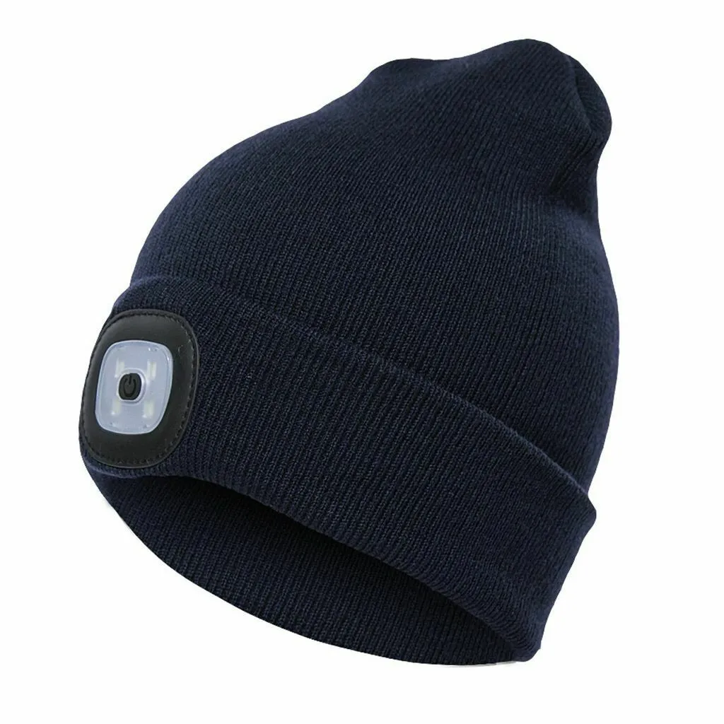 Winter Bright LED Headlamp Beanie