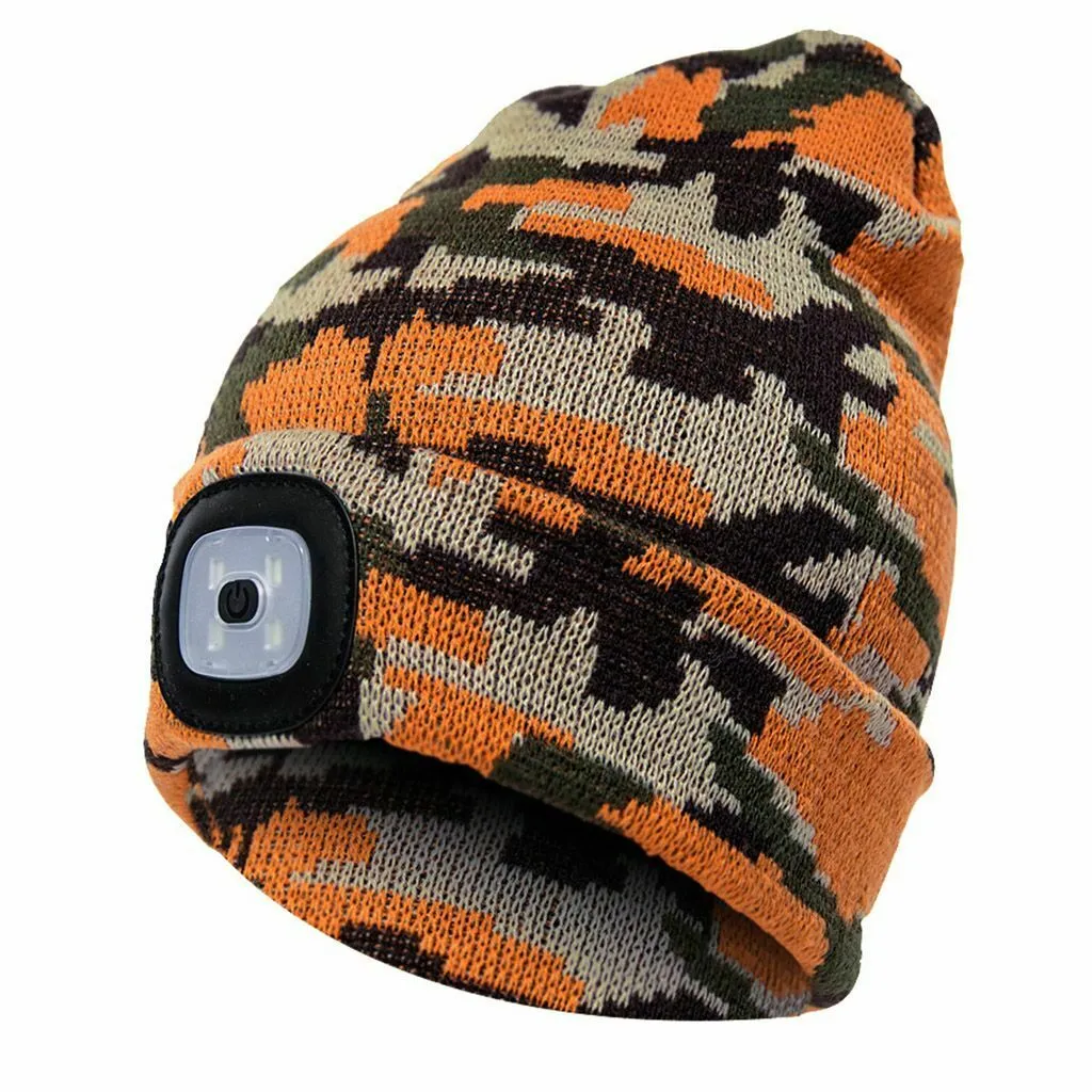 Winter Bright LED Headlamp Beanie