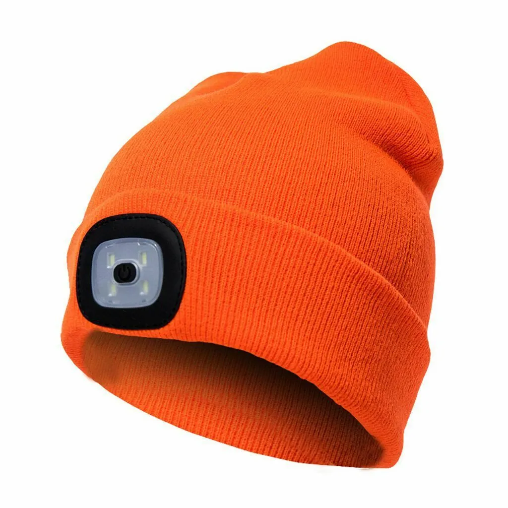 Winter Bright LED Headlamp Beanie