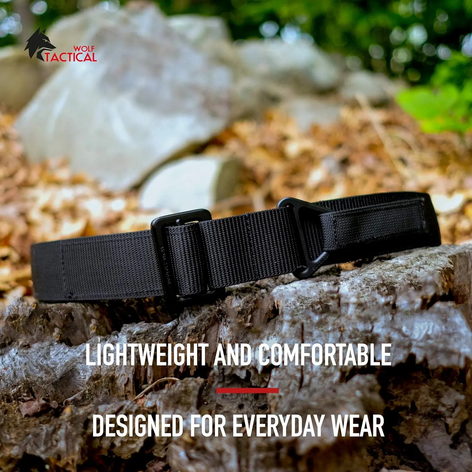 WOLF TACTICAL Everyday Riggers Belt - Tactical 1.75” Nylon Web Belt for CQB, CCW