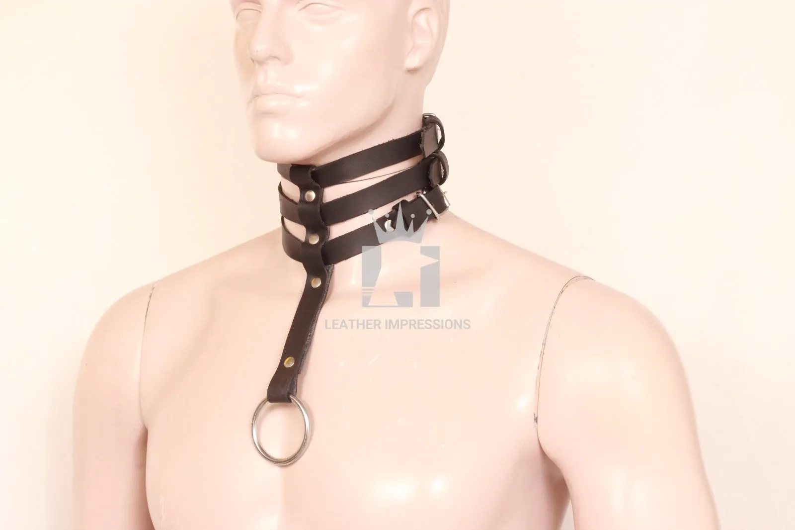Women's Leather Harness Neck Straps