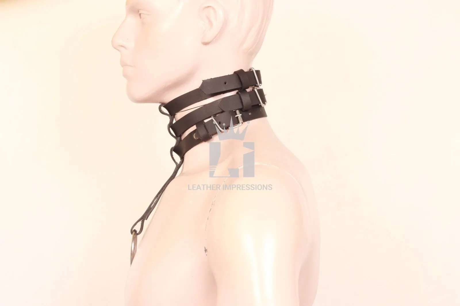 Women's Leather Harness Neck Straps