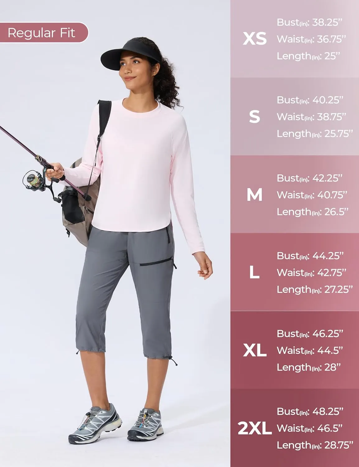 Women's Sun Shirts UPF 50  Long Sleeve Uv Protection Shirts Lightweight Quick Dry SPF Clothing Outdoor Hiking Tops