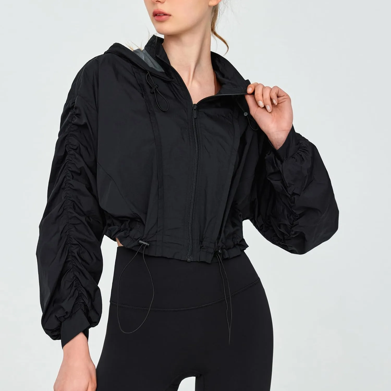 Women's UPF 50  Sun Protection UV Jacket Full Zip Lightweight Jacket Athletic Workout Hoodie for Running Outdoor Workout