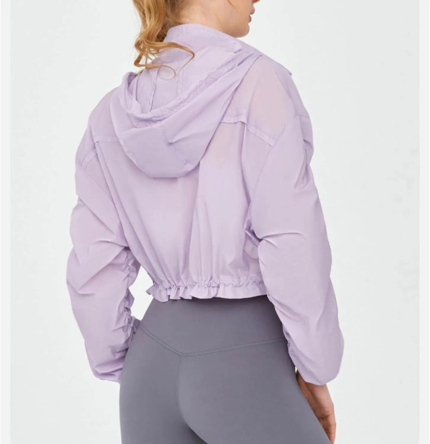 Women's UPF 50  Sun Protection UV Jacket Full Zip Lightweight Jacket Athletic Workout Hoodie for Running Outdoor Workout