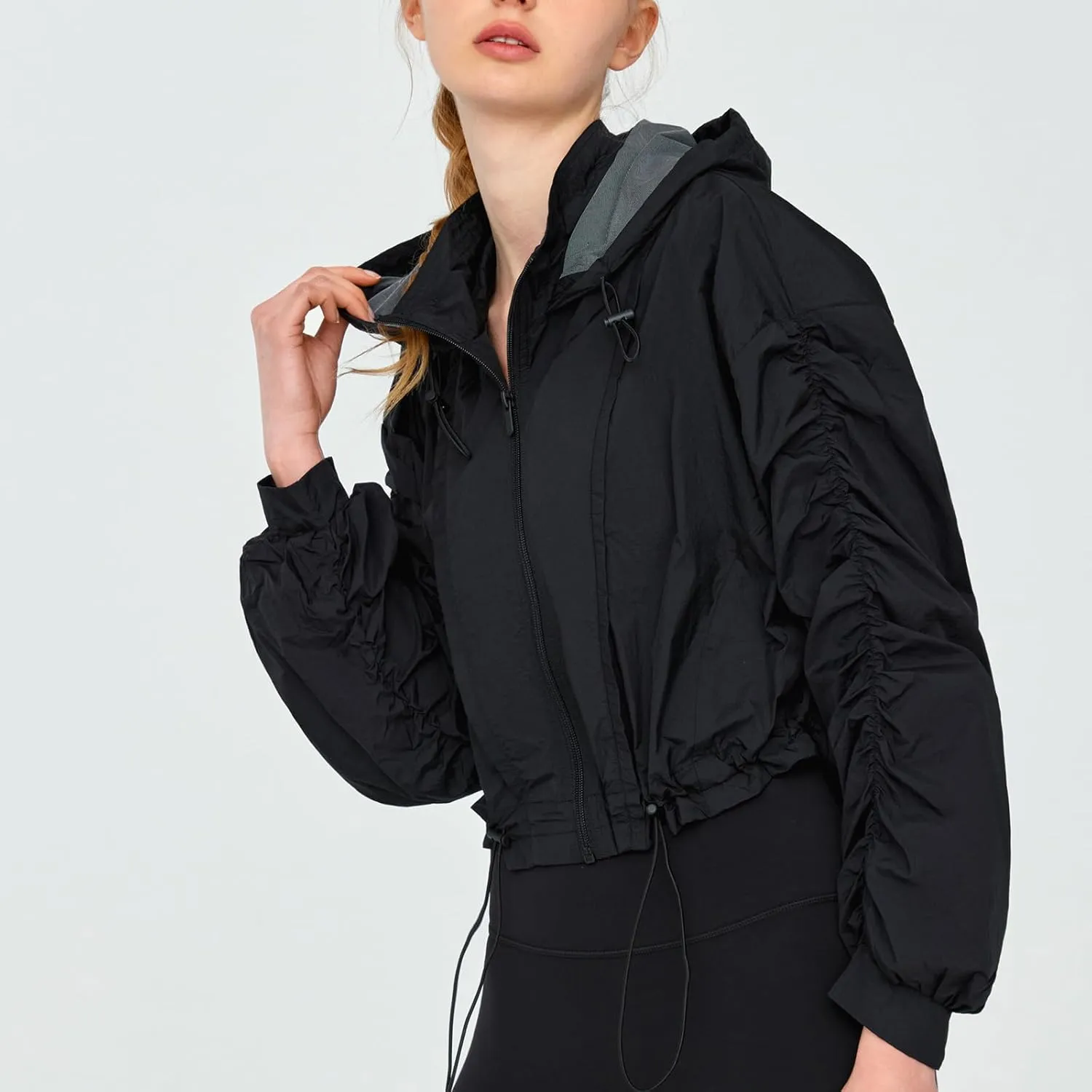 Women's UPF 50  Sun Protection UV Jacket Full Zip Lightweight Jacket Athletic Workout Hoodie for Running Outdoor Workout