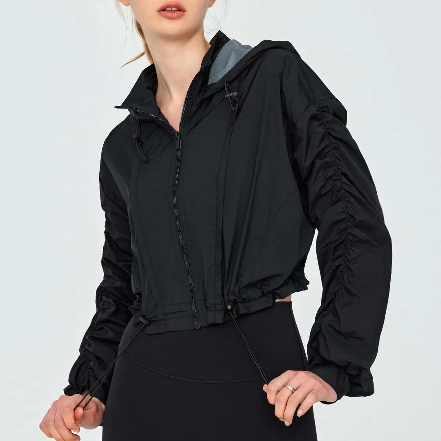 Women's UPF 50  Sun Protection UV Jacket Full Zip Lightweight Jacket Athletic Workout Hoodie for Running Outdoor Workout