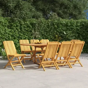 Wooden Folding Patio Chairs 8 pcs 18.5"x18.5"x35" Solid Teak Outdoor Dining Chairs Comfortable Garden Lounge Chairs Folding Garden Furniture