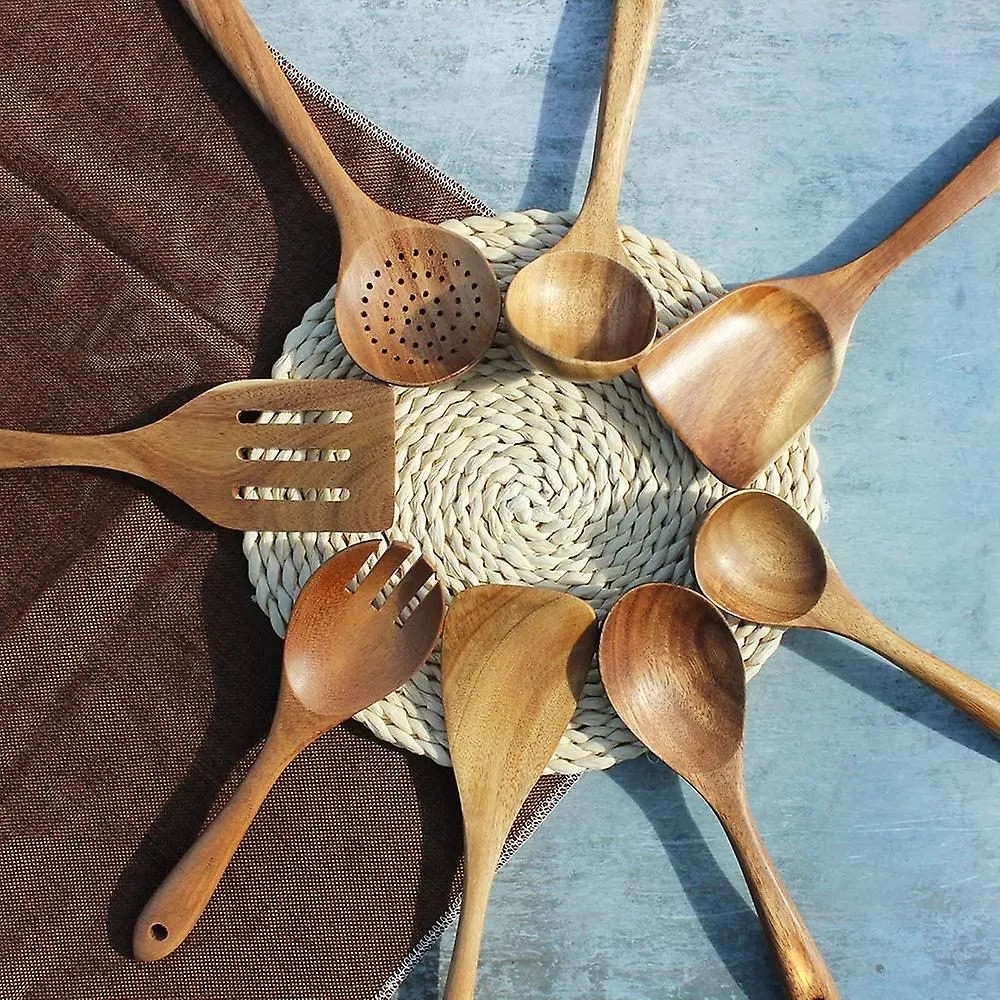 Wooden Spoons For Cookingnonstick Kitchen Utensil Setwooden Spoons Cooking Ute