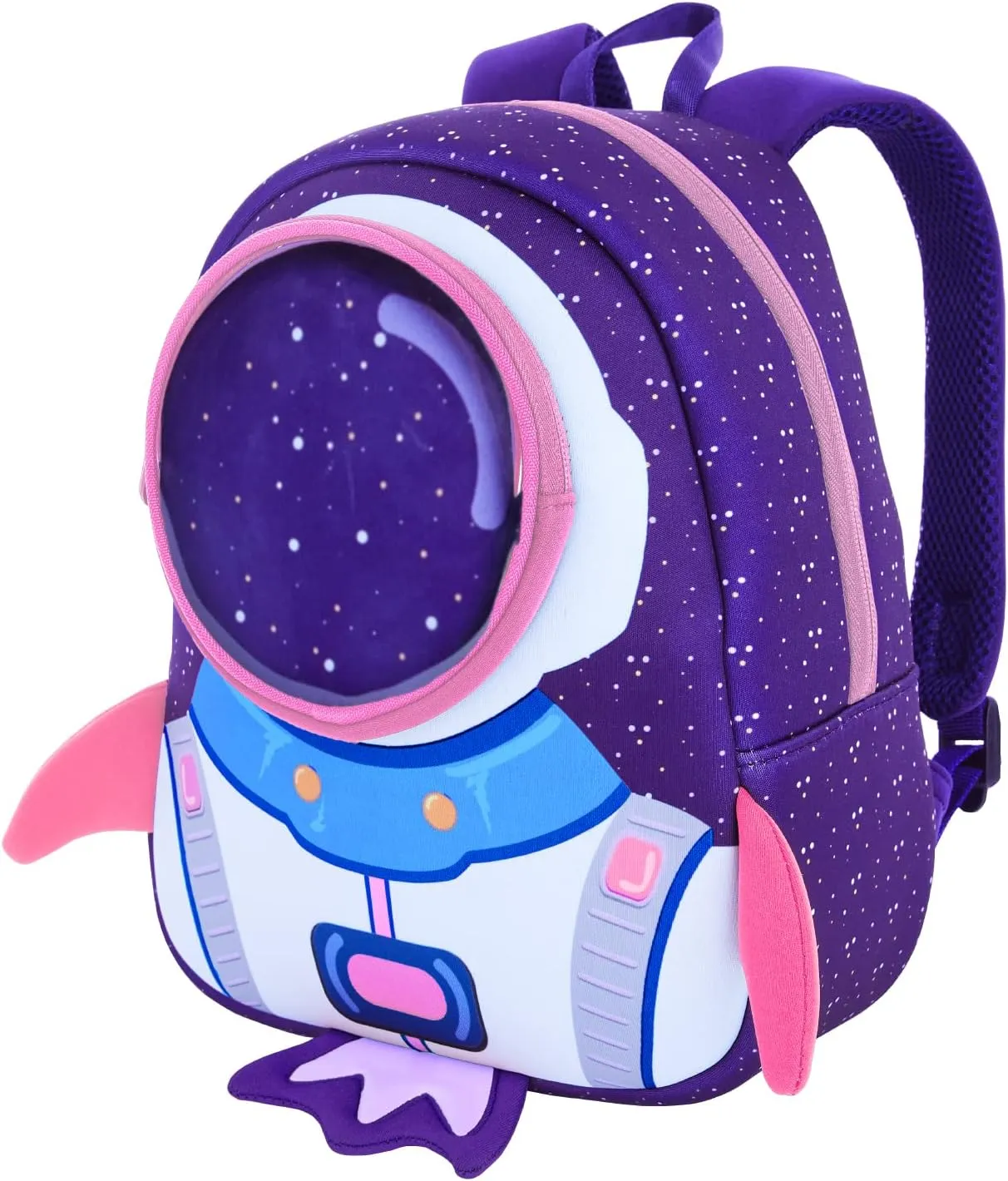 yisibo Rocket Toddler Backpack with Harness Leash Snack Nursery Bags for Kids Baby Boy Girl 1-3 Years Old(Purple)