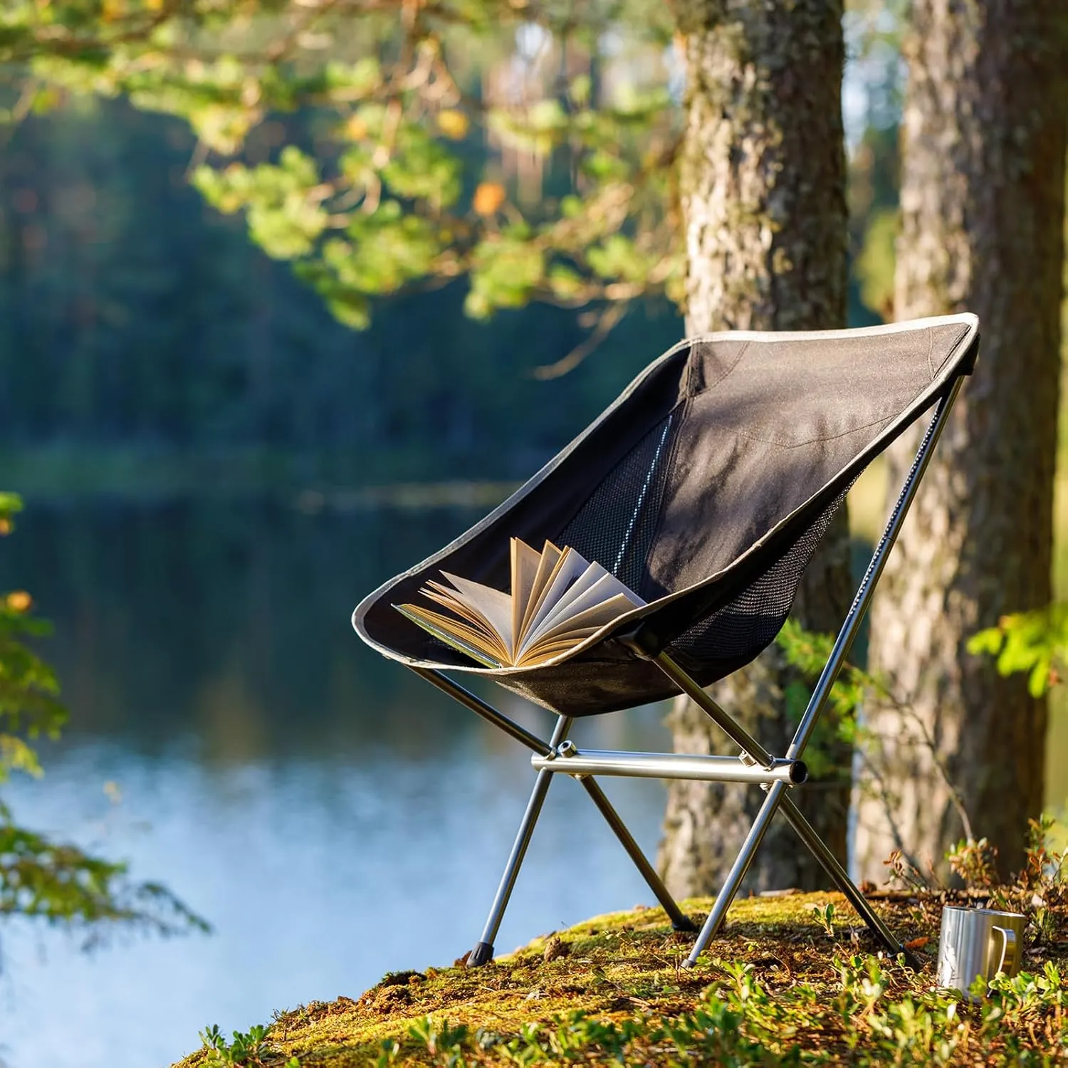 YOKIVE 8 Pcs Camping Chair Foot, Detachable Non-Slip Stool Feet Replacement Accessories, Great for Hiking Picnic Fishing Outdoor (Black, 14,15mm)