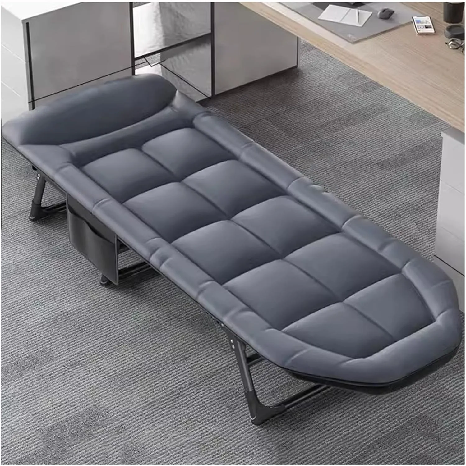 ZTGL G, Folding Camping Cot for Adults, Portable Foldable Camping Lounge Chair, Adjustable 6-Position Folding Cot, Patio Chaise Lounges, Sunbathing Lounge Chairs