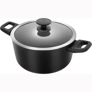 ZWILLING Madura Plus Forged 5-qt Aluminum Nonstick Dutch Oven with Lid - Black