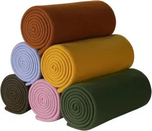 ZYFZCYBL Fleece Throw Blanket Blankets Bulk 6 Pack Soft Lightweight for Kids Cozy Polar Fleece 50 x 60 Solid Pet-Friendly Colorful Bed Sofa Couch Fleece Fabric Travel Wedding Gift（Assorted 3）